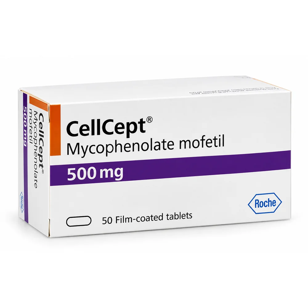 CellCept (Mofecept) 500 mg, 50 film-coated tablets
