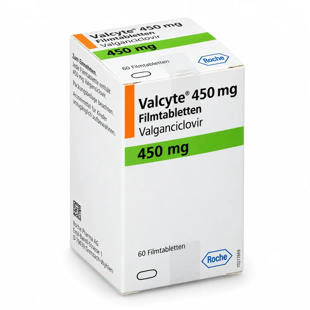 Valcyte 450 mg, 60 tablets